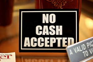 no cash